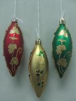 SHAMROCK OVAL ORN 3PC SET